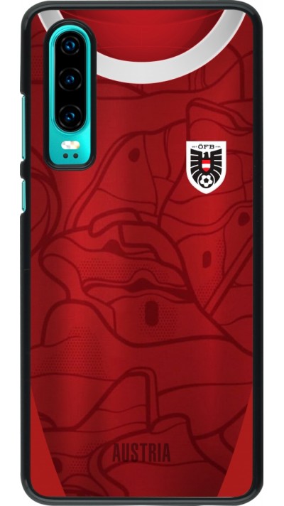 Coque Huawei P30 - Maillot de football Autriche personnalisable