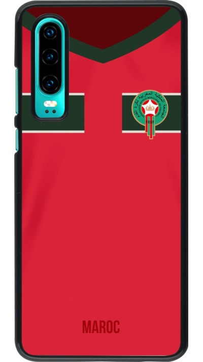 Coque Huawei P30 - Maillot de football Maroc 2022 personnalisable