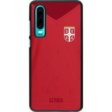 Huawei P30 Case Hülle - Serbien 2022 personalisierbares Fussballtrikot