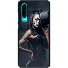 Coque Huawei P30 - Halloween 22 Tattooed Girl