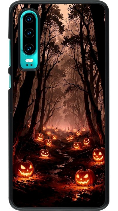 Coque Huawei P30 - Halloween 2025 Road of Terrifying Pumpkins