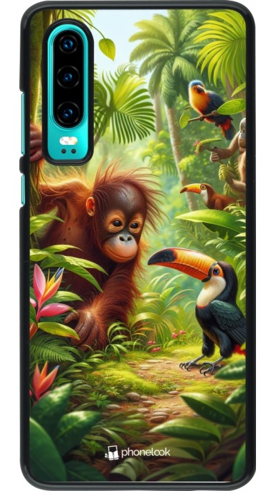 Coque Huawei P30 - Jungle Tropicale Tayrona