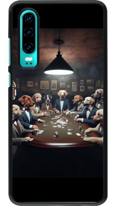 Huawei P30 Case Hülle - Die Pokerhunde