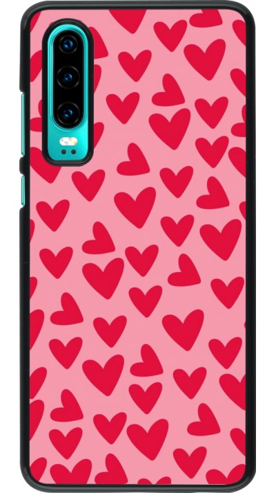 Coque Huawei P30 - Mom 2024 petits coeurs