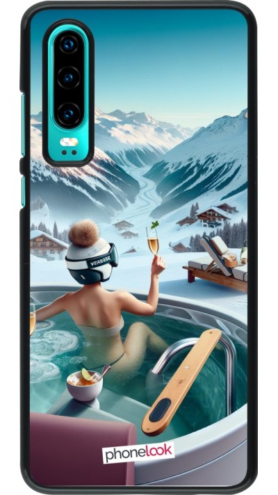 Coque Huawei P30 - Montagne Glamour Jacuzzi