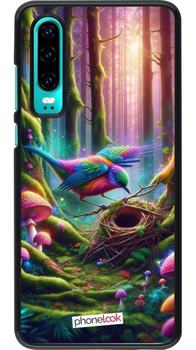 Coque Huawei P30 - Oiseau Nid Forêt