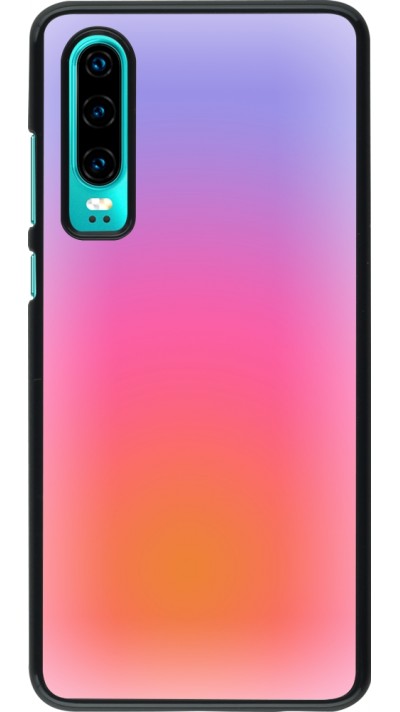 Coque Huawei P30 - Orange Pink Blue Gradient