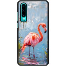 Huawei P30 Case Hülle - Paint Flamingo