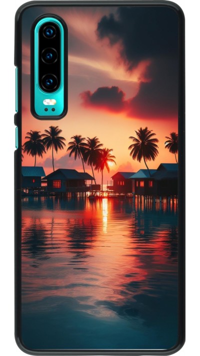 Coque Huawei P30 - Paradis Maldives