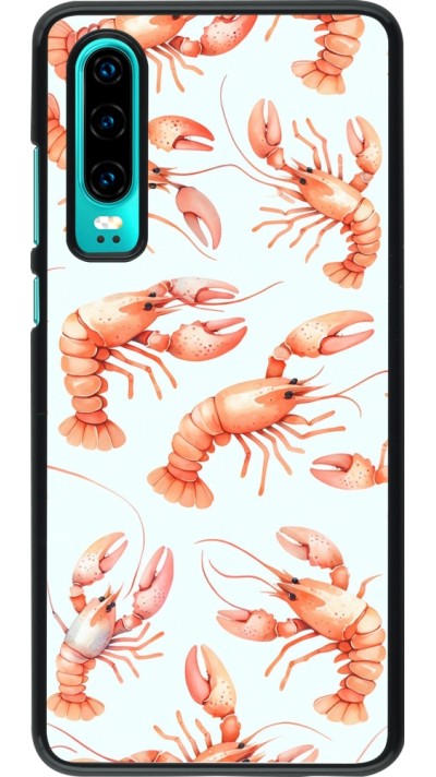 Coque Huawei P30 - Pattern de homards pastels
