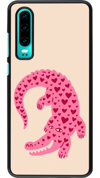 Coque Huawei P30 - Pink crocodile 2026