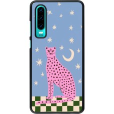 Coque Huawei P30 - Pink leopard with stars 2026