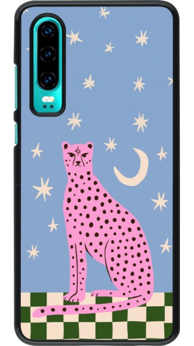 Coque Huawei P30 - Pink leopard with stars 2026
