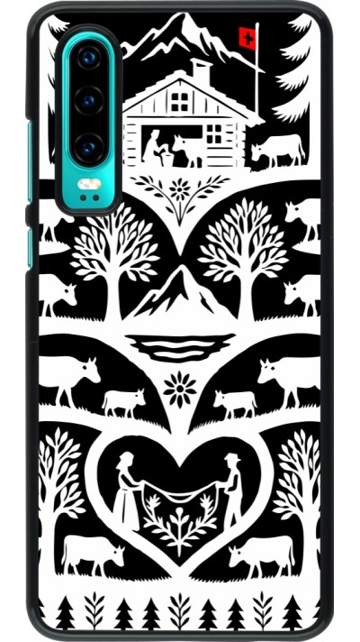 Coque Huawei P30 - Poya Suisse 2 noir