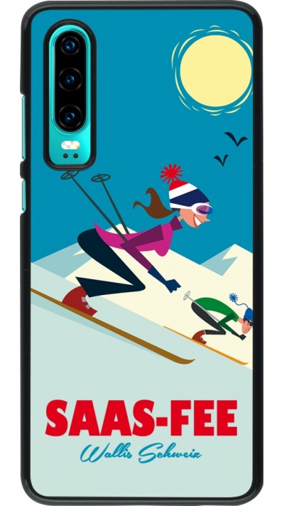 Coque Huawei P30 - Saas-Fee Ski Downhill