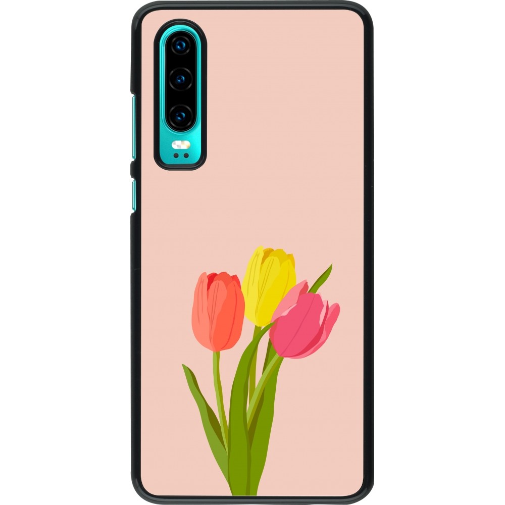 Huawei P30 Case Hülle - Spring 23 tulip trio