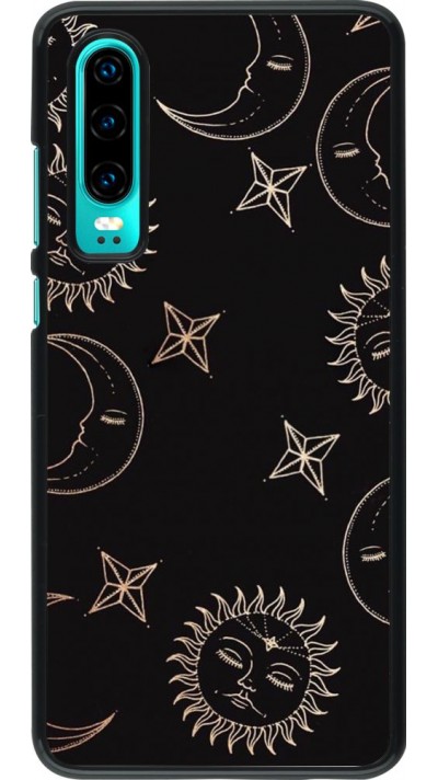 Coque Huawei P30 - Suns and Moons