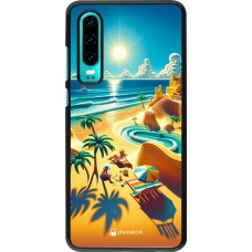 Huawei P30 Case Hülle - Sonnenuntergang Brise