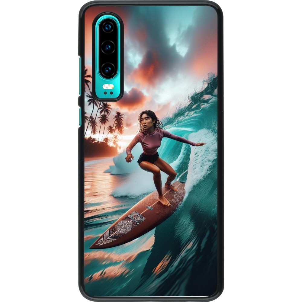 Coque Huawei P30 - Surfeuse Balinaise