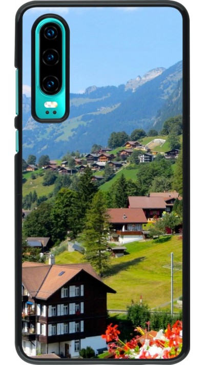Huawei P30 Case Hülle -  Nationalfeiertag Schweiz Landschaft