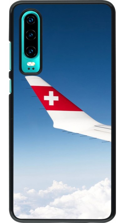Huawei P30 Case Hülle -  Schweizer Nationalfeiertag Sky Swiss Flag