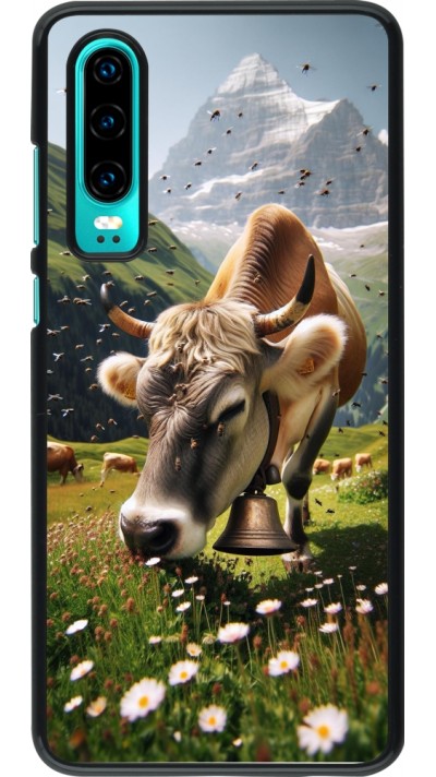 Coque Huawei P30 - Vache montagne Valais
