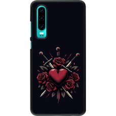 Huawei P30 Case Hülle - Valentine 2024 gothic love