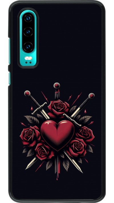 Coque Huawei P30 - Valentine 2024 gothic love