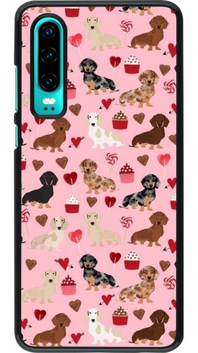 Coque Huawei P30 - Valentine 2024 puppy love