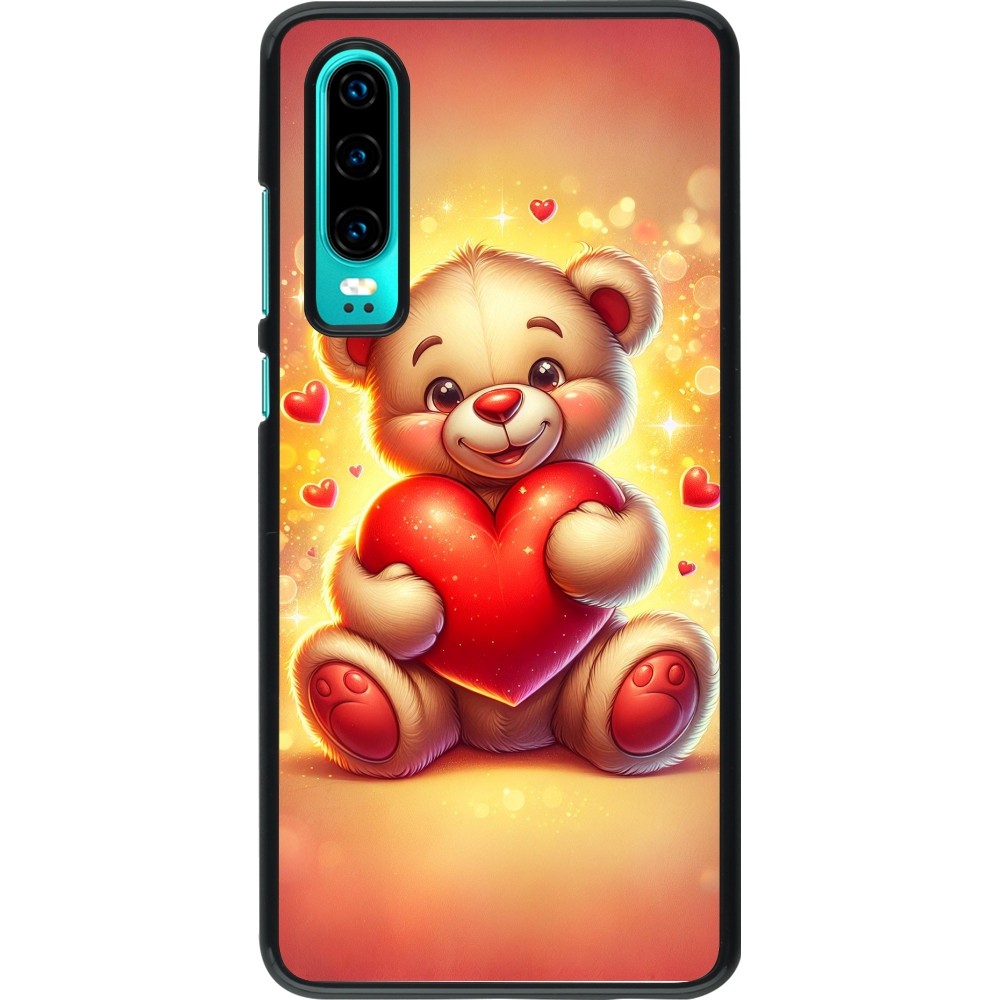 Huawei P30 Case Hülle - Valentin 2024 Teddy Liebe