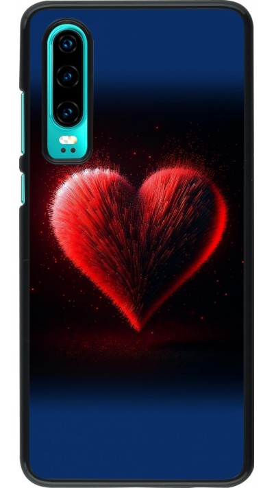 Coque Huawei P30 - Valentine 2025 coeur rouge