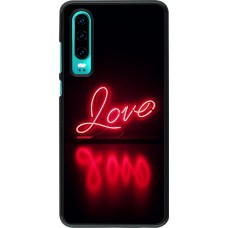 Huawei P30 Case Hülle - Valentine 2025 Neon Liebe