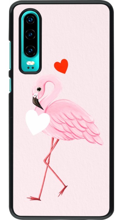 Coque Huawei P30 - Valentine 2023 flamingo hearts