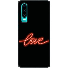 Huawei P30 Case Hülle - Valentine 2023 neon love