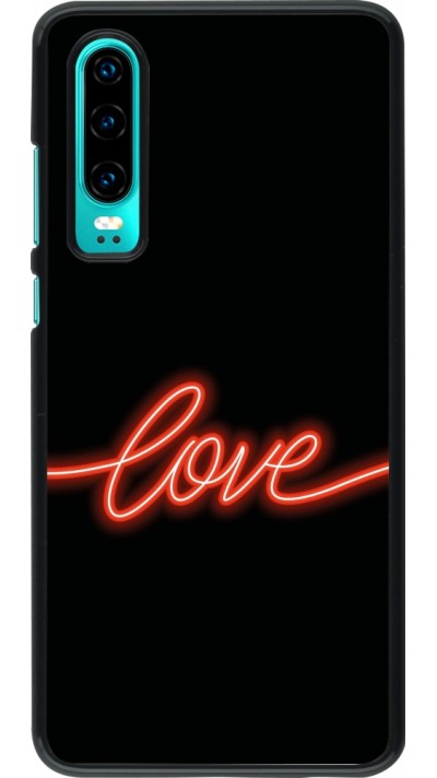 Coque Huawei P30 - Valentine 2023 neon love