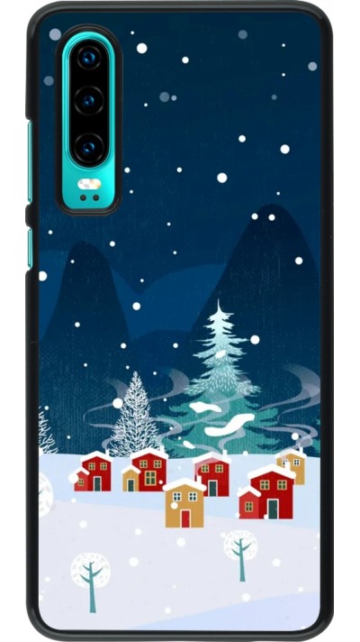 Coque Huawei P30 - Winter 22 Small Town