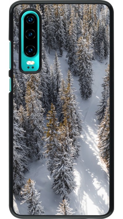 Coque Huawei P30 - Winter 22 snowy forest