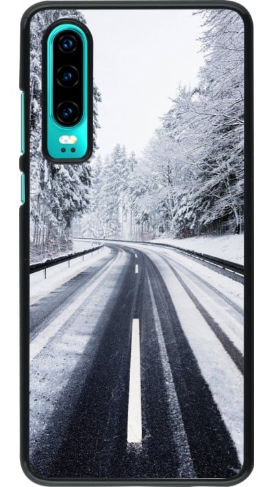 Coque Huawei P30 - Winter 22 Snowy Road