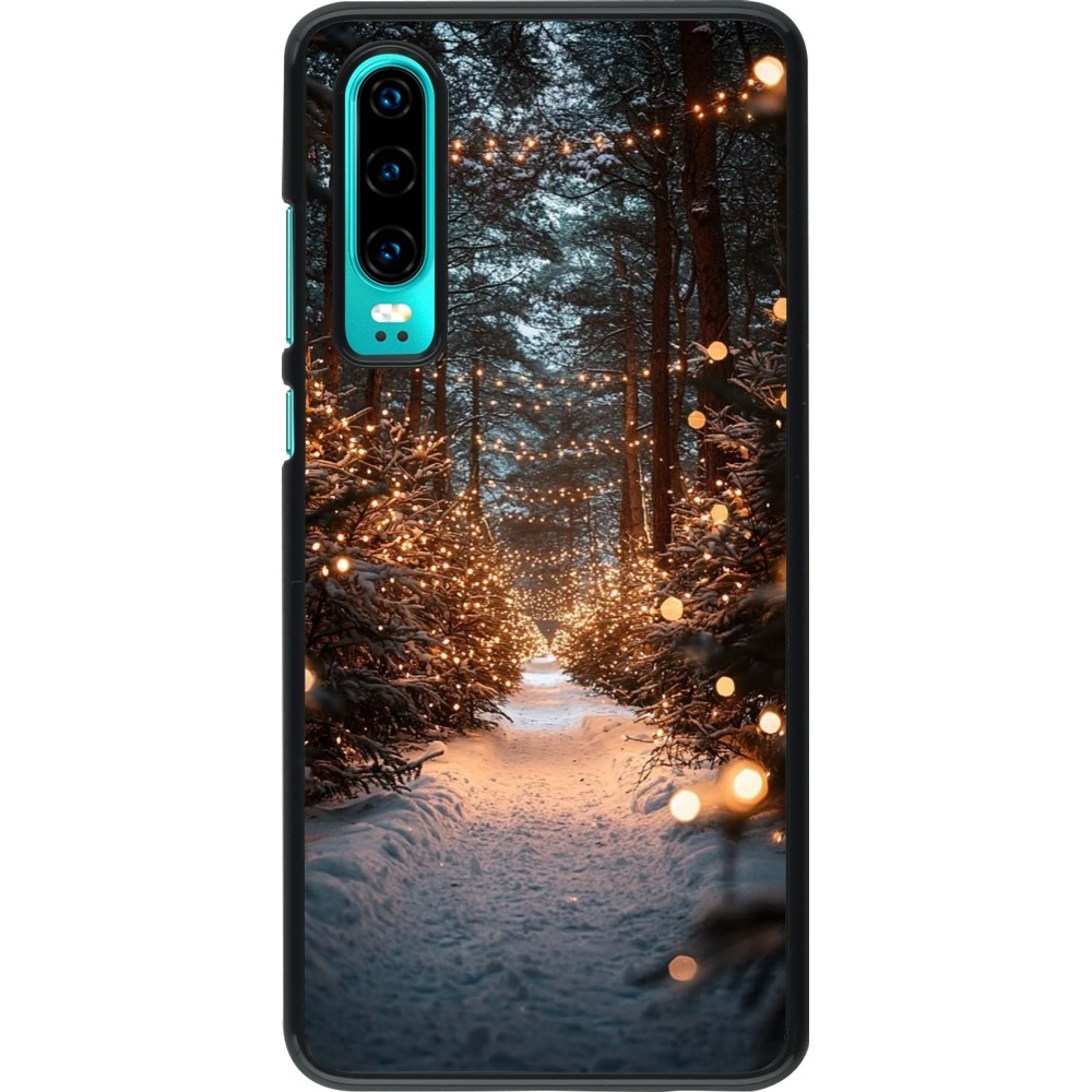 Coque Huawei P30 - Winter 25 Winter snowy road