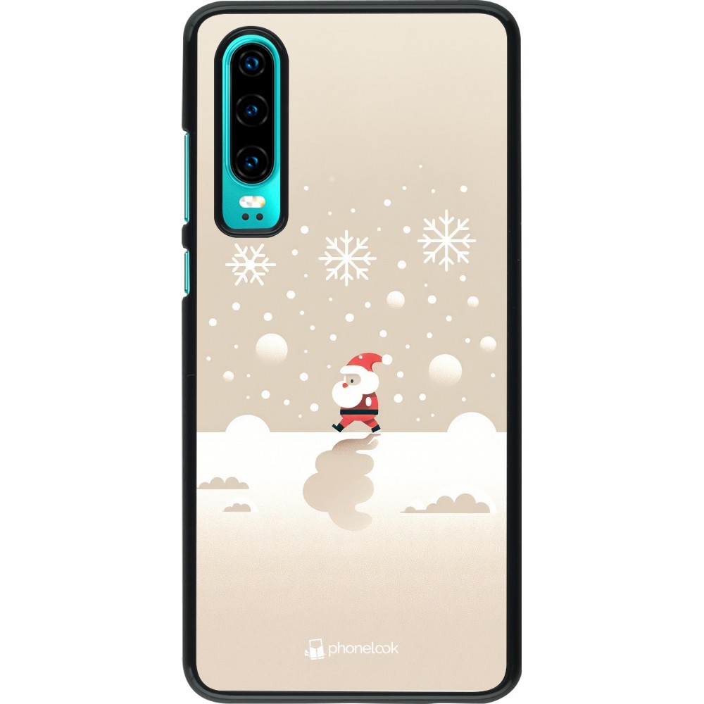 Huawei P30 Case Hülle - Weihnachten 2023 Minimalistischer Weihnachtsmann