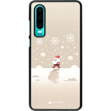Huawei P30 Case Hülle - Weihnachten 2023 Minimalistischer Weihnachtsmann