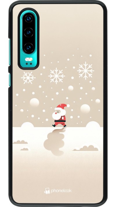 Coque Huawei P30 - Noël 2023 Minimalist Santa