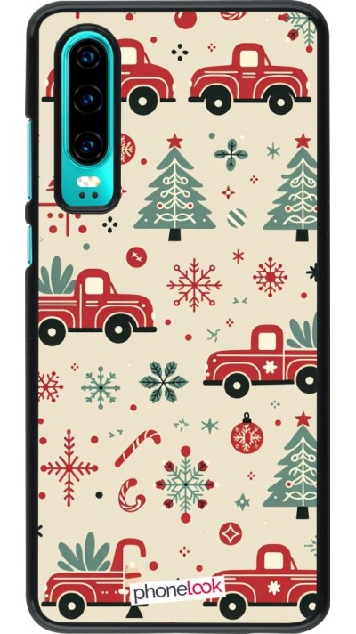 Coque Huawei P30 - Noël 2024 Camion Sapin