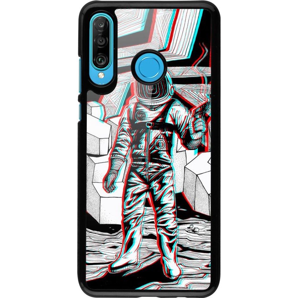 Hülle Huawei P30 Lite - Anaglyph Astronaut