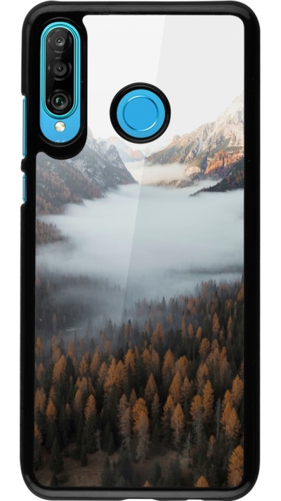 Huawei P30 Lite Case Hülle - Autumn 22 forest lanscape