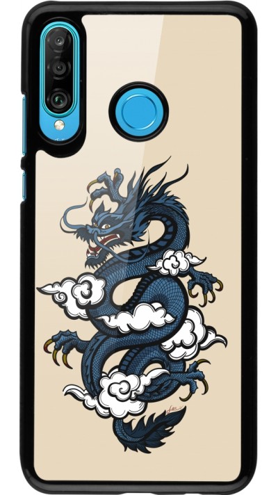 Coque Huawei P30 Lite - Blue Dragon Tattoo