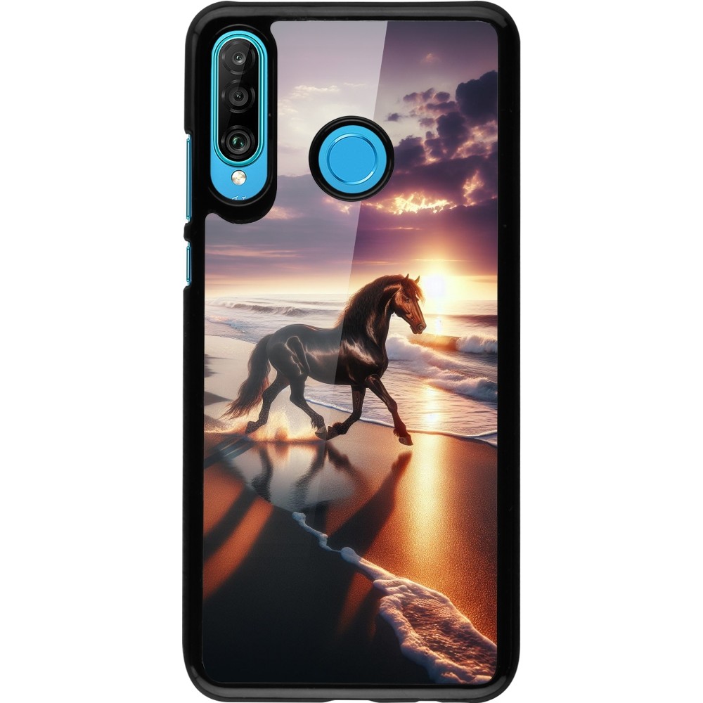 Coque Huawei P30 Lite - Cheval majestueux plage