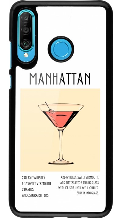 Huawei P30 Lite Case Hülle - Cocktail Rezept Manhattan