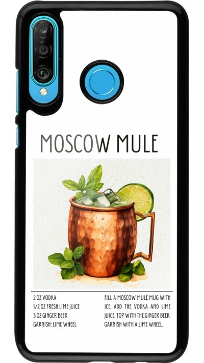 Huawei P30 Lite Case Hülle - Cocktail Rezept Moscow Mule