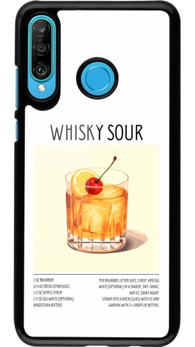 Huawei P30 Lite Case Hülle - Cocktail Rezept Whisky Sour